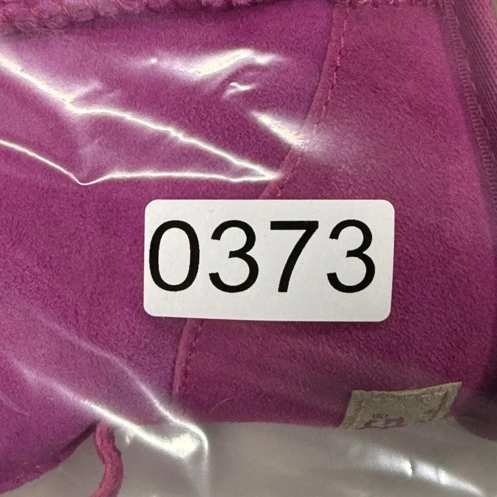 UGG Mini Boots Suede Leather Sheepskin‎ Lined SugarPlum Women's Size 6